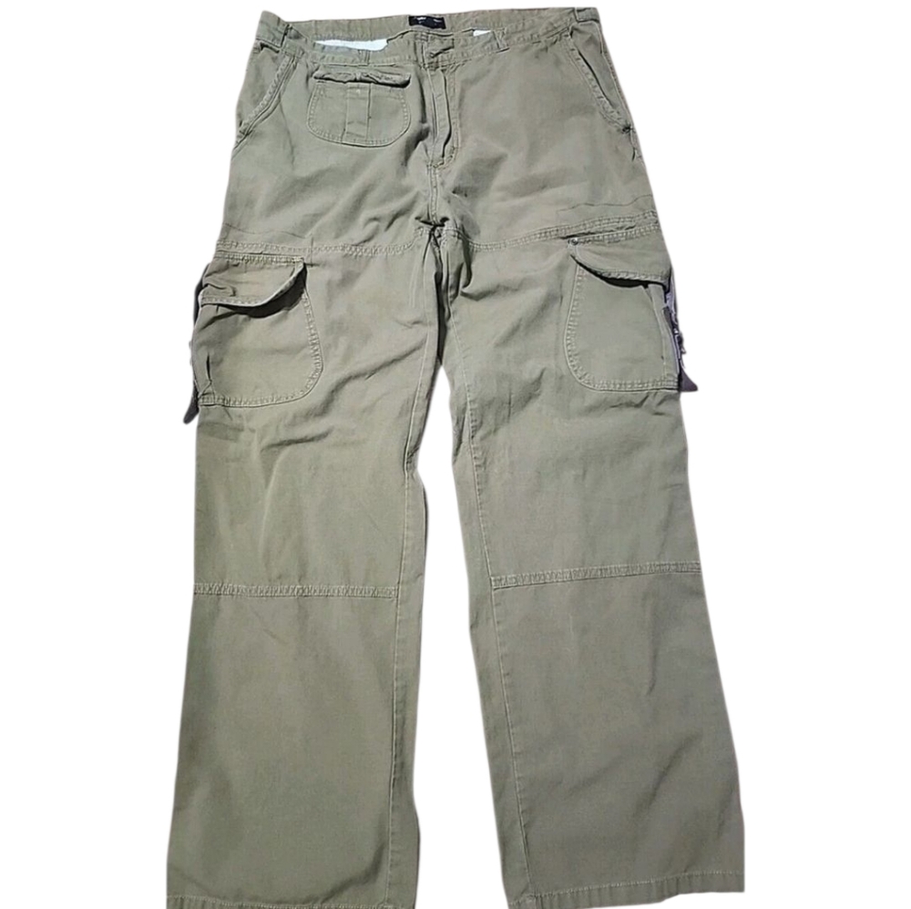 Decibel Armonk Warriors Cargo  Mens 40x34 Pockets Straight Leg Tan Pants